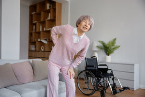 Back pain relief for wheelchair users