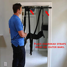 Sit and Decompress Back Stretcher 3 Minutes A Day Back Traction Back Decompression Inversion Table Alternative Safe for All Back Conditions (Small Harness with Bar)