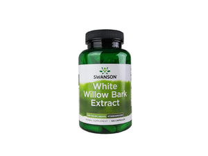 Swanson White Willow Bark Extract - Promotes Joint Support and Muscle Relief - Standardized to 15% Salicin - Natural Supplement with No Stomach Irritation - (120 Capsules, 500mg Each)