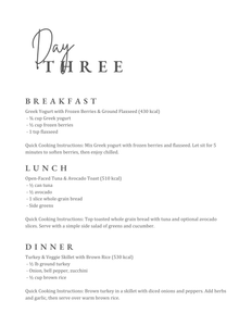 healthy eating plan for sedentary lifestyle