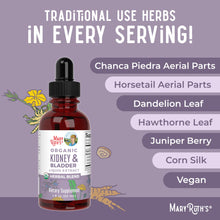 MaryRuth Organics Herbal Supplement Drops | Support Renal & Urinary Systems | Juniper Berry | Cleavers | Dandelion | Hawthorn | Horsetail & Chanca Piedra | Vegan | Non-GMO | 1 Fl Oz