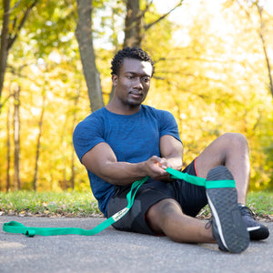 OPTP The Original Stretch Out Strap with Exercise Book, USA Made Top Choice Stretch Out Straps for Physical Therapy, Yoga Stretching Strap and Knee Therapy Strap