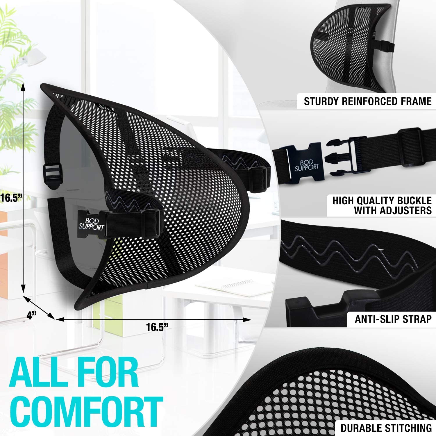Big Ant Lumbar Support Upgraded - Car Back Support Mesh Double Layers –  Online store for your car