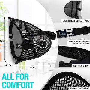 Mesh Lumbar Back Support Oval
